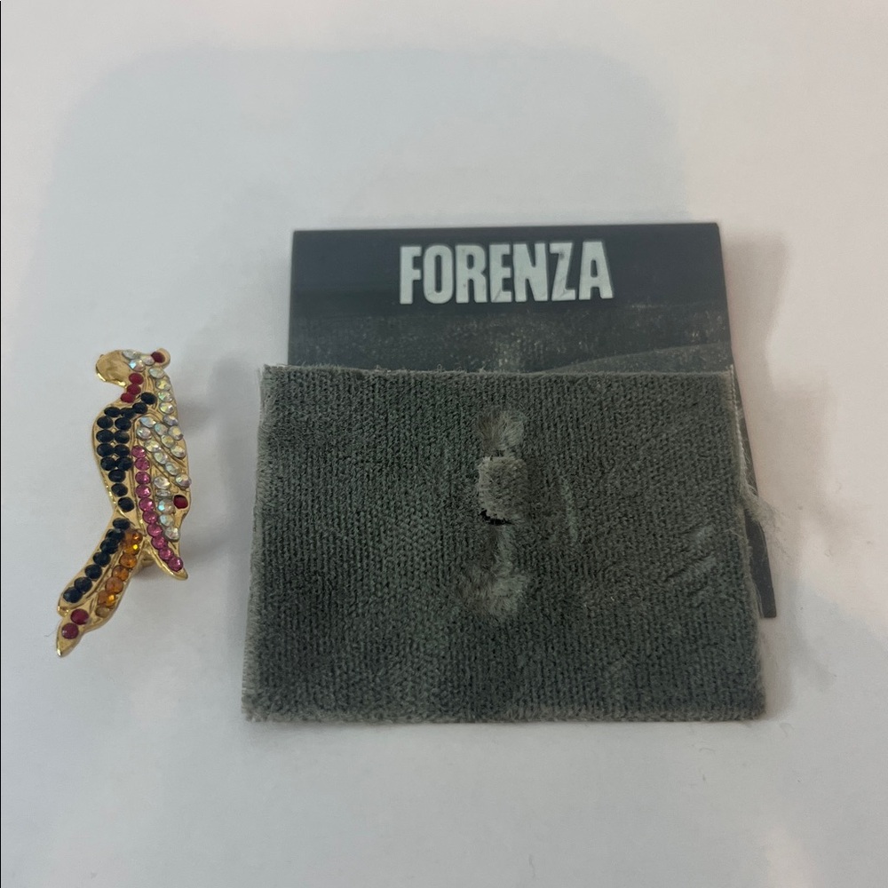 Vintage Rhinestone Parrot Brooch - Picture 6 of 6